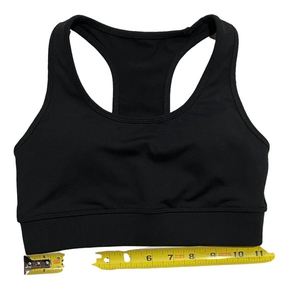 NWT GAP Fit T-Back Sports Bra Sz XS Black Pullover - Picture 2 of 8
